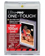 (10) Ultra Pro One Touch Magnetic Card Holders 100pt w UV Protection Thick Cards