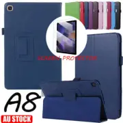 For Samsung Galaxy Tab A8 10.5 Case Leather Flip Folio Cover & Screen Protector