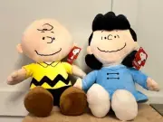 Animal Adventure Peanuts Collectible Charlie Brown & Lucy 10-inch Plushies Set