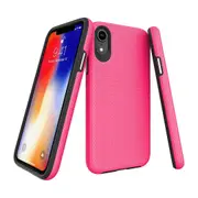 For iPhone XR Case, Armor Pink Shockproof Protective Durable Slim Phone Cover