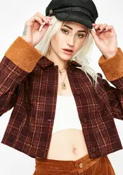 Keep Bad Company Plaid Jacket