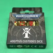 Adeptus Custodes Dice Pack Warhammer 40K (20) 16 x 16mm Dice Set #D1