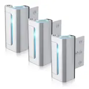 3Pack Door Reinforcement Lock Withstands 800lbs of Force - Silver Extra Door ...