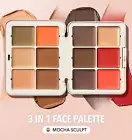 Sheglam All About That Face Palette Concealer Blush Bronzer Contour MOCHA SCULPT