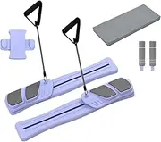 Pilates Machine Board - Pilates Board Set | Multifunctional Reformer Exerciser | Reformer Machine for Home Gym | Auto-Rebound Fitness Gym with Abdominal Core Trainer & Full Body Workout