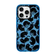 iPhone 16 Pro Impact Case Lazy Black Cats