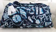 VERA BRADLEY Lighten Up XL Travel Backpack Duffel - Shore Enough - Turtle - NWT