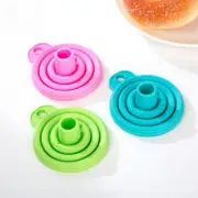 Collapsible Portable Silicone Funnel for Fuel Oil Beer Kitchen Accessory