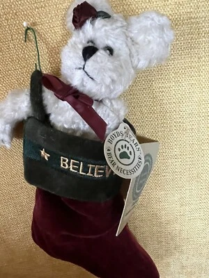 NEW Boyds Bear Gabriella Parade Of Gifts Exclusive Christmas Stocking With Tags
