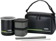 Thermos DBQ-502 MTBK Thermal Lunch Box, Approx. 1 Cup, Matte Black
