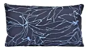 Sunbrella Meander Catalina Navy Outdoor Decorative Pillow 12"x20" Lumbar Cover