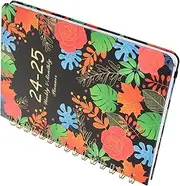KOMBIUDA Planner Book Weekly Planner 2024-2025 Coil Notebook Multi-function Organizer Notebook