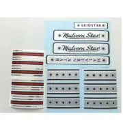Malvern Star Skidstar silver decals for vintage bicycle