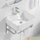 懸空洗手臺洗手盆簡裝臺一體小型懸空小空間柜組合2021新款掛墻租房洗臉盆池-促銷