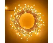 Firecracker Starry String Lights 8 Modes LED Fairy Twinkle Lights for Christmas Bedroom Festival Decorations-Warm White