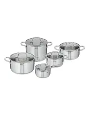 [Tefal] Virtuoso Induction Stainless Steel Uncoated Cookset 5 Piece