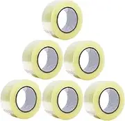 DOITOOL Silent Packaging Tape Low Noise Strong Adhesive 6 Rolls of Simple Box Sealing Tapes for Easy Use