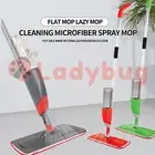 Long Handle Stainless Steel Microfiber Magic Cleaning Water Spray Flat Mop