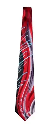 Men's Jerry Garcia Designer Necktie - Red and Black - NWT