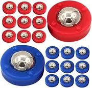 PAMINGONO 20pcs Table Accessories Mini Shuffleboard Replacement Pucks Mini Shuffleboard Tabletop Steel