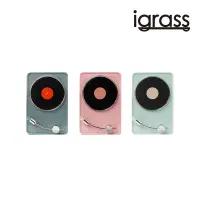 在飛比找蝦皮購物優惠-【igrass】IGS001復古黑膠機藍牙音箱