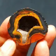 RARE32.5g Natural rough Warring States Red Agate geode Crystal 52A18+