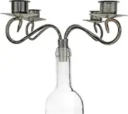 Wine Bottle Candelabra Topper – 4-Candle Holder Centerpiece for Wine Bottles, Elegant Table Décor for Parties & Dinners