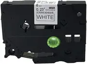 ACD.Label Compatible For Brother P-Touch Tze Tz Black On White Label Tape Cartridge All Size (6Mm)