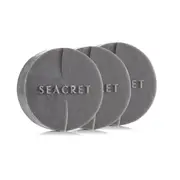 SEACRET Dead Sea 3 Pack Mud Soap Bar Minerals Cleansing Beauty Skincare 125gm