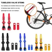 Pair Presta Tubeless Valve Stems 40/44/60mm Removable MTB fit Road A6K8