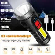 Super Bright 99000000 LM LED Torch Tactical Flashlight Lantern Rechargeable