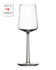 iittala Essence Set of Two 11.25oz White Wine Glasses with $4 Credit