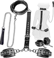 SM product handcuffs, handcuffs, collars, human SM game products, restraint tools, adult products, female restraint products, female adult toys, restraint tools, role-playing, men with adjustable drawstring, 3-piece set