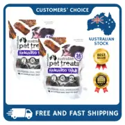 2X Australian Kangaroo Tail 16 pcs Dog Pet Treat Australian Made Air Dried 1.1kg