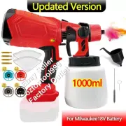 Gen 5 Cordless High Pressure Spray Gun Paint Sprayer For Milwaukee 18V Battery