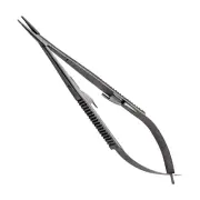 Castroviejo Needle Holder, 5", Straight, Smooth Jaws, Round Handles, Pen Type
