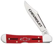 Case xx Chevrolet Red Synthetic Mini Copperlock 33706 Stainless Pocket Knife