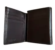 Royal Traveler By Samsonite Men Leather Wallet Tri-fold 6 Card Holders Brown