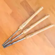 Bowl Gouge Set Wood Lathe Turning Tool HSS Steel Woodturning Woodworking Tools