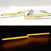 CTH for Toyota 4Runner 2020-2024 Front Grille Lid Light Grille Center LED Lighting Lamp Car Accessories 1 Set (Yellow Light)