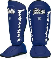 Fairtex Muay Thai Shin Guards SP7 Black Shin Protection for Muay Thia MMA K1