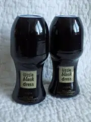 AVON 2 x LITTLE BLACK DRESS FOR HER ROLL ON ANTI-PERSPIRANT DEODORANTS 50ml each
