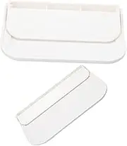 MAGICLULU Space-Saving Wall Shelf Rack Mini Folding Bathroom Storage for Soap Towel Pp Material Adhesive Mount