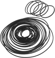 CIMAXIC 90pcs Cassette Tape Player Belts for Repair 1mm Rubber Belts Fit Recorders Video Machines DVD Drives