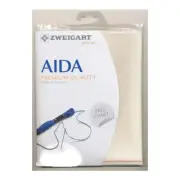Cross Stitch Aida Cloth 16 Count Zweigart Ecru Cream 48x36cm Fabric