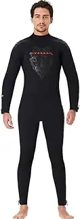 SUIOPPYUW DIVE SAIL Diving Suit 5MM Neoprene Long-sleeve Long Pants Wetsuit Anti-whip Exquisite Craftsmanship Cool Body Feeling for Winter