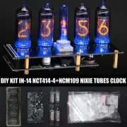 DIY KIT for IN-14 Nixie Tube Clock [WITH OPTIONS] BLACK GOLD BOARD 4 NIXIE TUBES