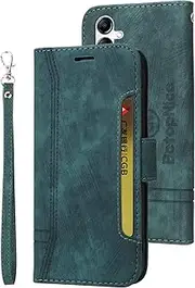 [YBFJCE] Samsung Galaxy A34 Wallet Case,PU Leather Folio Kickstand Card Slots Cover for Samsung Galaxy A34,Book Folding Flip Case,Protective Cover for Samsung Galaxy A34,Green