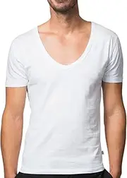 [Collected Threads] Men's Big and Tall Deep V-Neck Invisible Undershirts 3-Pack