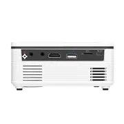 Mini Portable Entertainment LED Projector Home Multi-function Interface HD Projector Supports 1080P-White